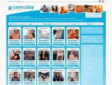 Tablet Screenshot of cams2day.com